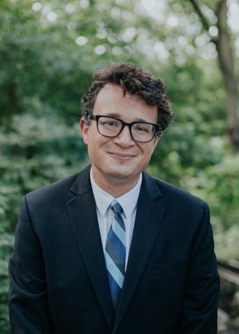 Student using laptop